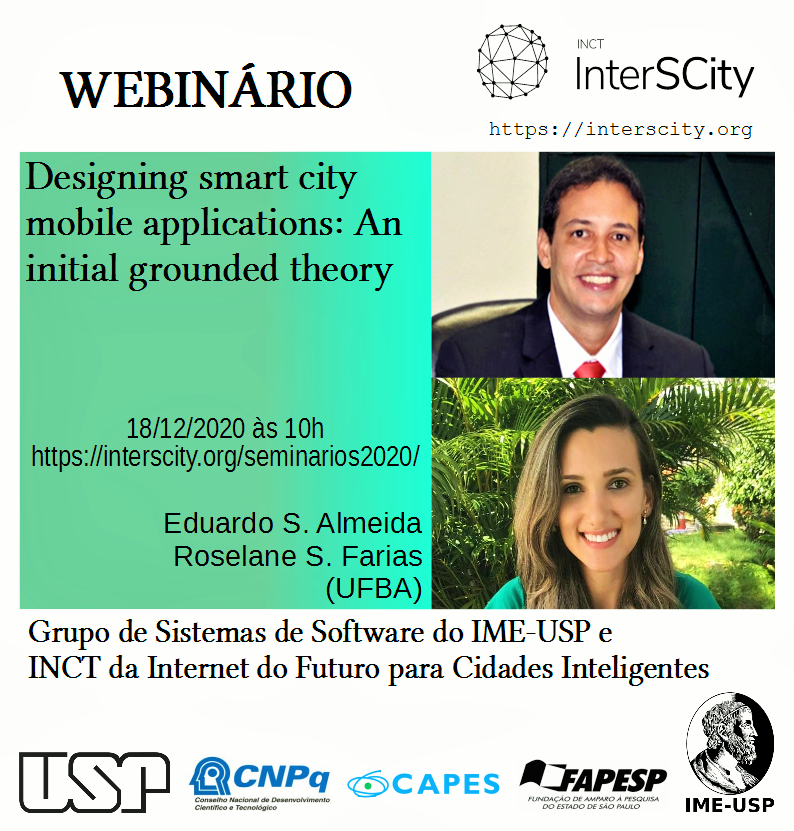 ccslusp's tweet photo. Utilizando de engenharia reversa, o tema desta próxima palestra explica como diferentes processos de design de software produzem aplicações móveis para Cidades Inteligentes.
Informações https://t.co/868B10AWQR
#IMEUSP #cidadesinteligentes #ufba #usp #CNPq #FAPESP #capes https://t.co/iAOL9T3IWR
