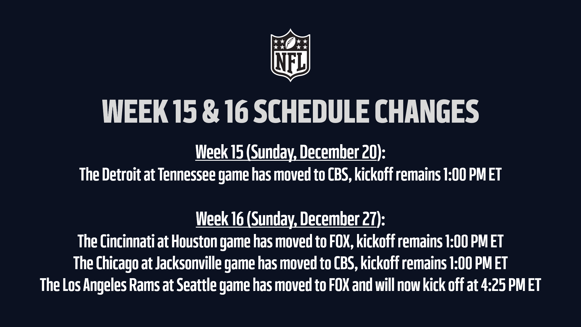 Nfl flex sale schedule