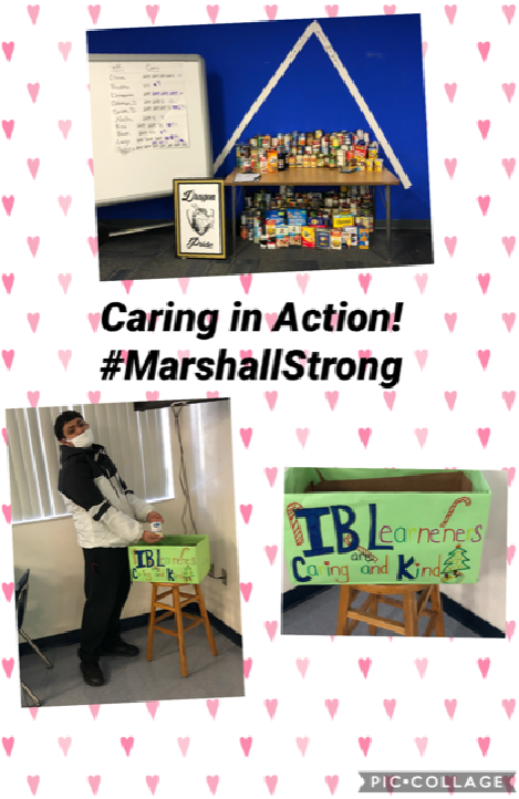 HCPSMarshallMS's tweet photo. Marshall Dragons are caring for our community with a school-wide canned food drive! #LearnerProfileAttributes #MarshallFamily #MagnetVision2020 https://t.co/Sp7eVtO3yL