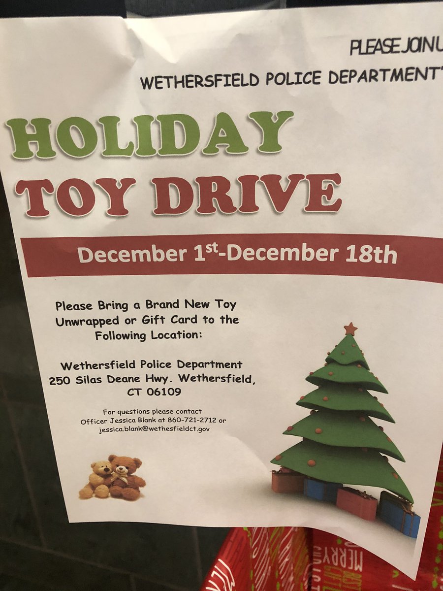 MyCTCommunity's tweet photo. Wrapped my 26 Random Acts in my hometown. Thanks to @DunkinCT &amp; my husband &amp; I kicked in the rest, we donated toys for the community drive &amp; gave every single employee a coffee or hot chocolate! About 60! From officers to dispatch to admin! Yes I brought dog treats for the #K9’s! https://t.co/QXuChJb1hs