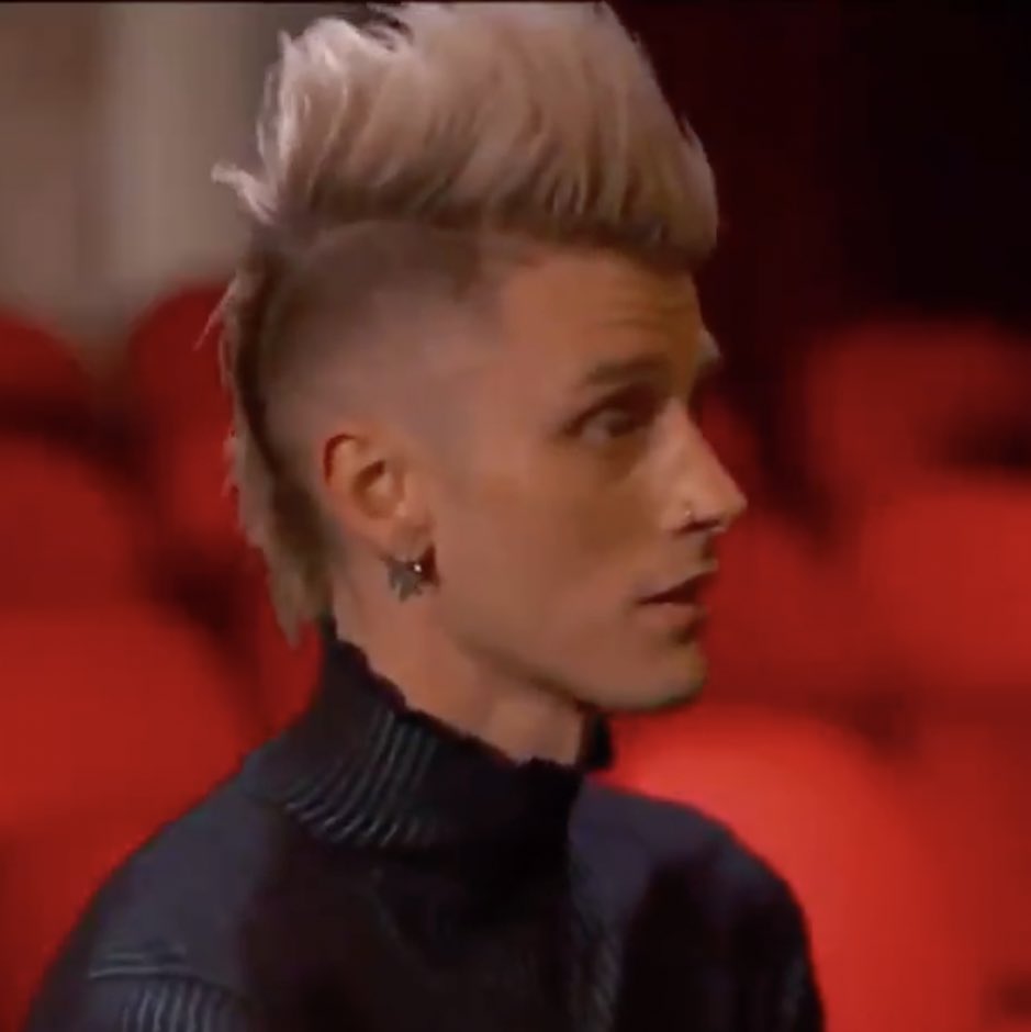 mgk hairstyle mohawk