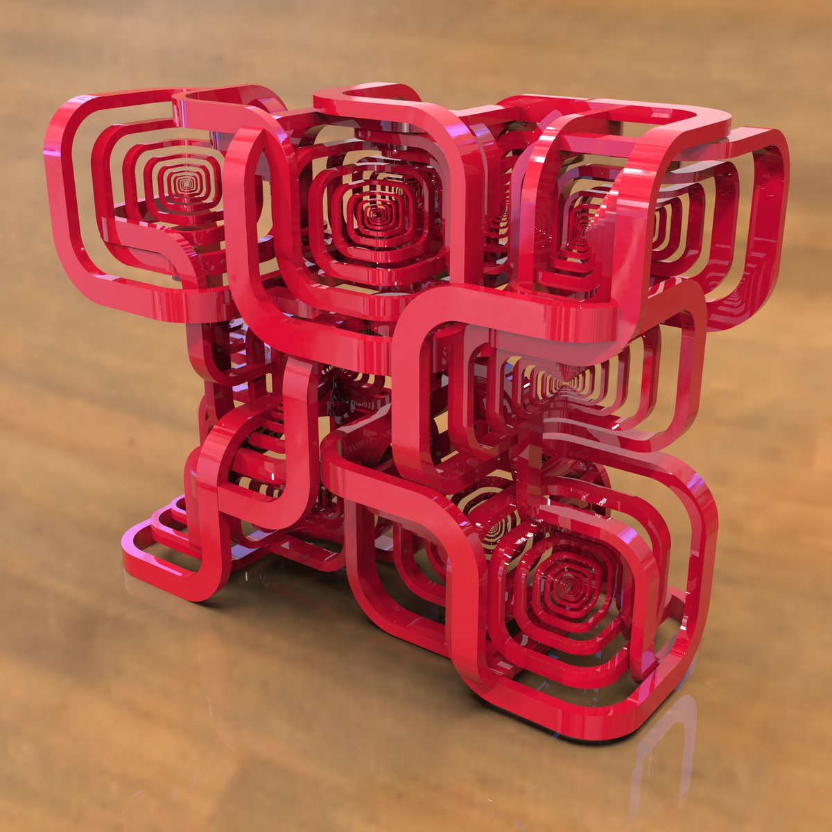 kronpano's tweet photo. Curvy structure
#generated in #structuresynth
#generative #generativeart #creativecoding #lsystem
#proceduralart #procedural https://t.co/qtbo8buJ73