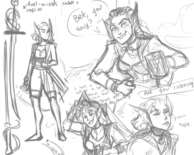 Sketching characters ??? 