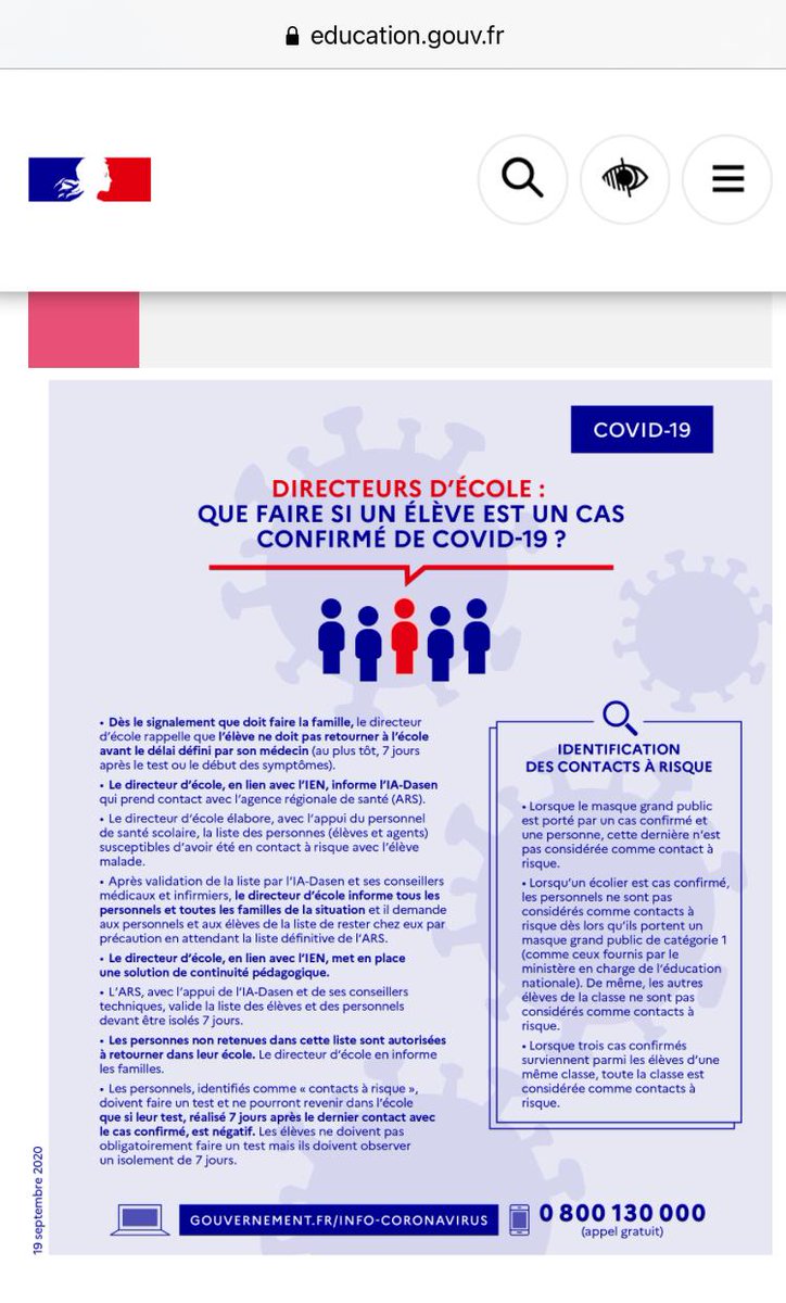 Juliette Bertiaux (@jubertiaux) on Twitter photo Étrange <a href="/ARS_IDF/">ARS Île-de-France</a> qu'à Hermel, #paris18 nous n'ayons pas été contacté car 4 cas confirmés #Covid_19 d'enfants en 12h ne provoque rien...
Pas d'appel ? Pas de cluster ? La directrice a signalé tous les cas... la classe est ouverte...
Cc <a href="/BFMTV/">BFMTV</a> <a href="/francetv/">France tv</a> <a href="/LeParisien_75/">Le Parisien | Paris</a> <a href="/olivierveran/">Olivier Véran</a> Étrange <a href="/ARS_IDF/">ARS Île-de-France</a> qu'à Hermel, #paris18 nous n'ayons pas été contacté car 4 cas confirmés #Covid_19 d'enfants en 12h ne provoque rien...
Pas d'appel ? Pas de cluster ? La directrice a signalé tous les cas... la classe est ouverte...
Cc <a href="/BFMTV/">BFMTV</a> <a href="/francetv/">France tv</a> <a href="/LeParisien_75/">Le Parisien | Paris</a> <a href="/olivierveran/">Olivier Véran</a>