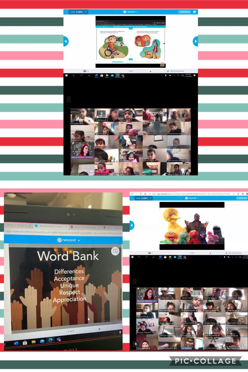 Mmartinez_BES's tweet photo. โฅ๏ธKinder and Fifth grade lessons โ
From breakout rooms for meaning conversations to AVID word banks, I love seeing every single one my scholars!! #RacialJustice #appreciatedifferences @jpb_coyotes_BES https://t.co/1xWVqCP1tq