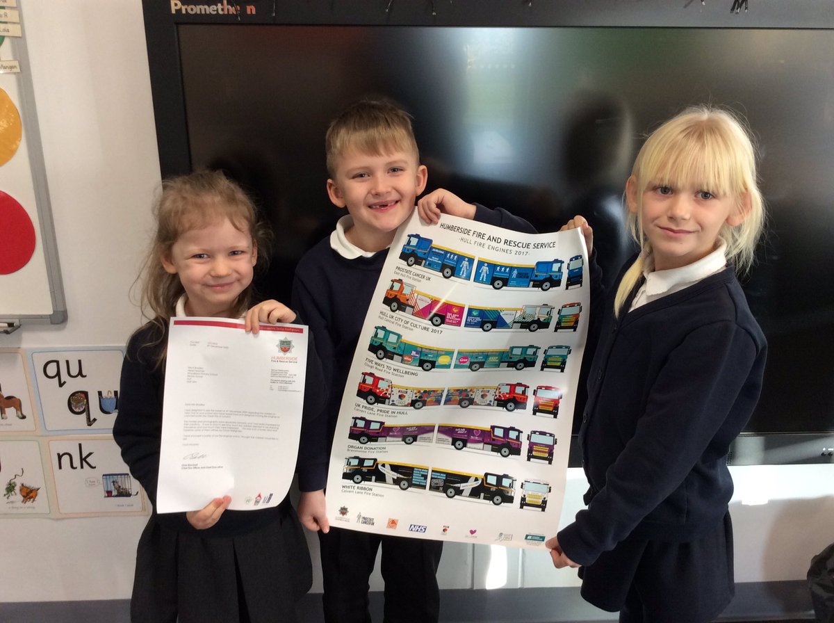 A huge thank you to @CFOBlacksell for our letter and poster, we loved looking at the fire engines. A big thank you from Woodland Primary School to you and <a href="/HumbersideFire/">Humberside Fire & Rescue</a> for all that you do. Have a very Merry Christmas. <a href="/HumberEdTrust/">Humber Education Trust</a>