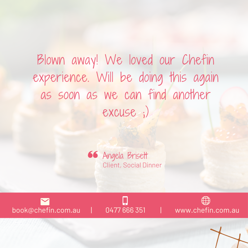 chefin_official's tweet photo. All the positive feedback we're getting are getting us all fired up! 💃
⭐⭐⭐⭐⭐
https://t.co/NRnO97a18l
#privatechefhire #finedining #catering #foodie #food #australia #sydney #melbourne #brisbane #chef #cheflife #chefs #creativechefs https://t.co/PeBtIjVBw7