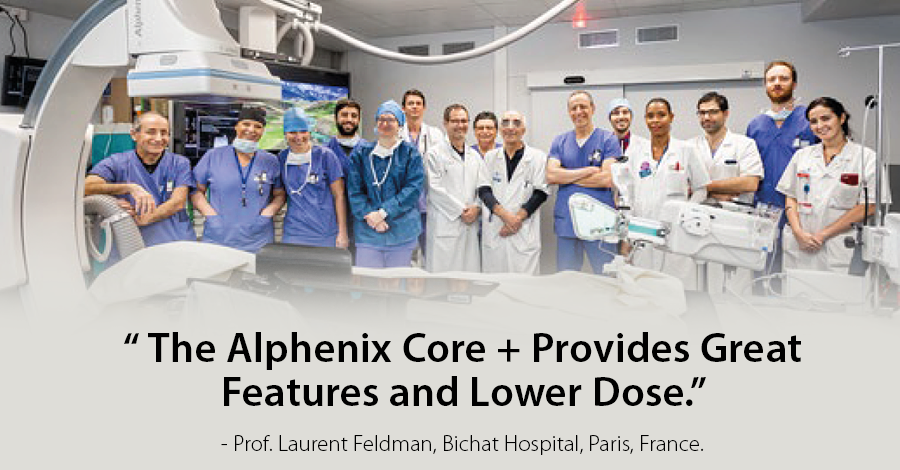 CanonMedicalANZ's tweet image. Prof. Laurent Feldman is struck by the numerous benefits brought by the Alphenix Core +. 

Find out how Canon Medical’s #cardiovascularintervention system delivers significant #dosereduction with game-changing features like #SpotROI and #LiveZoom.
bit.ly/2K3qOAx