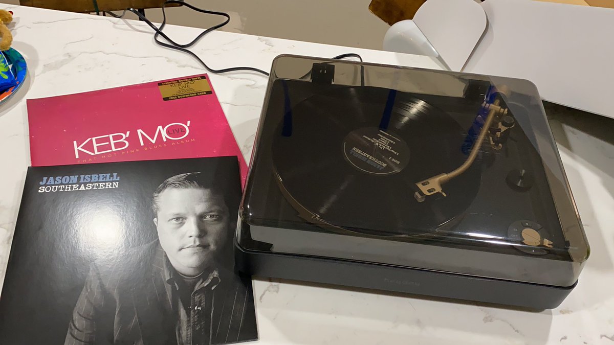 Birthday gift from my wife and kiddos. Finally time to spin. Kicking it off with two of my favorite albums. <a href="/JasonIsbell/">jason's old account</a> <a href="/kebmomusic/">Keb' Mo'</a>