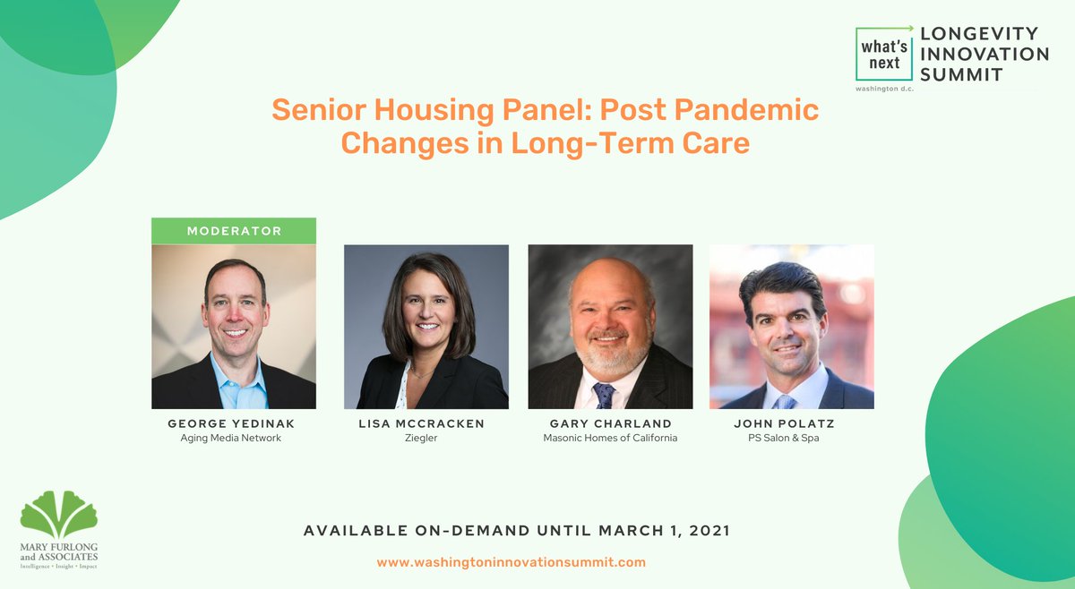 "Virtual connections between families and residents are going to be more enriching and meaningful going forward." Did you miss this session at our 3rd Annual #LongevityInnovation Summit? Sign-up for on-demand access for 20% off at: washingtoninnovationsummit.com