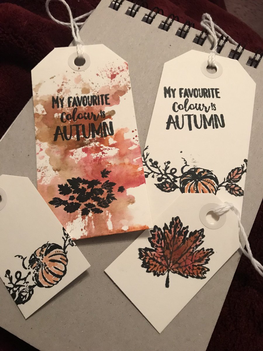 Lockdown makes! #autumn #vinatge #tags #watercolours #distressinks