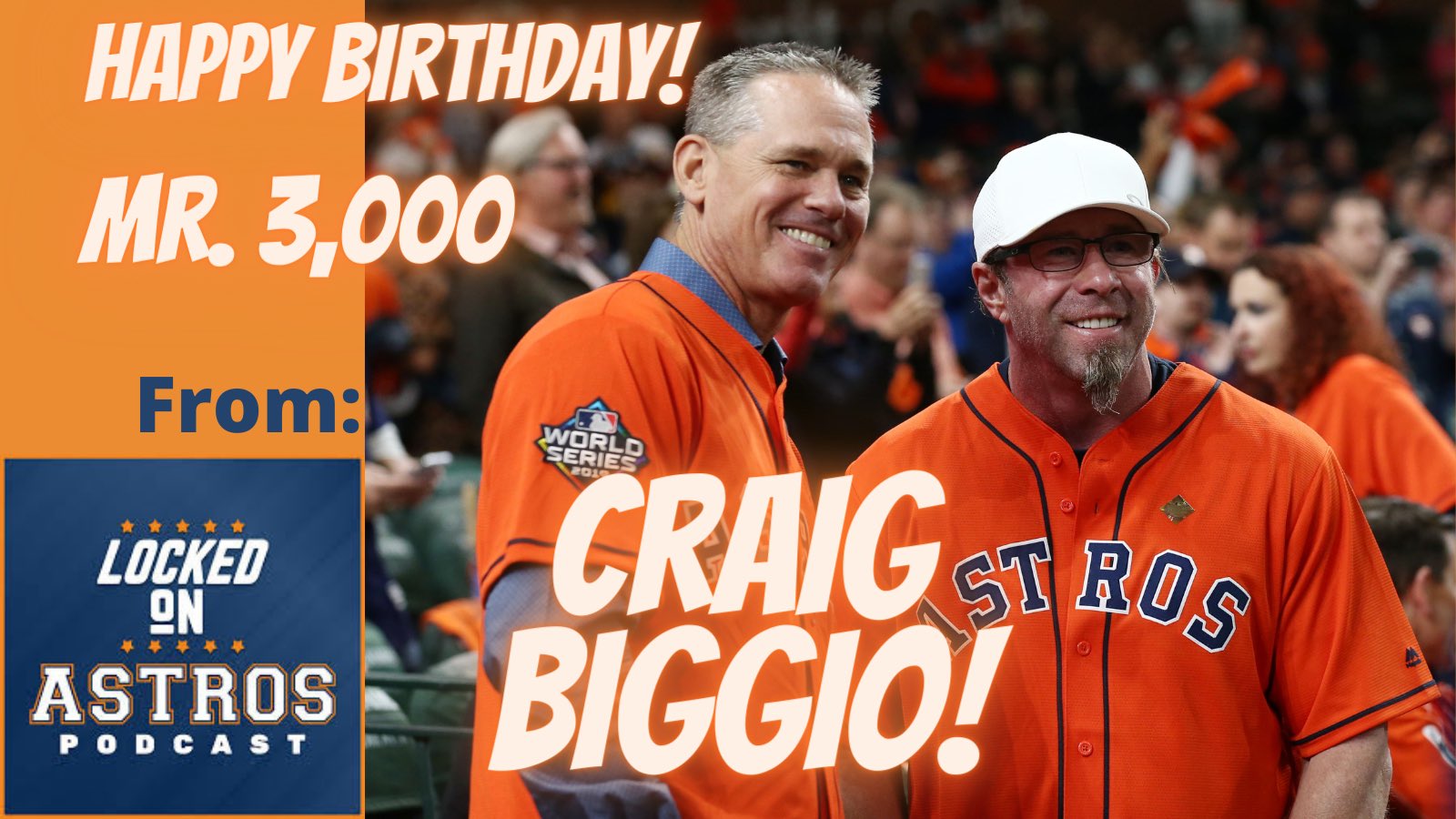 From Happy 55th Birthday Craig Biggio! Mr. 3,000 