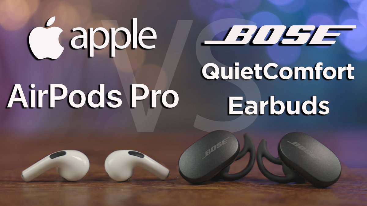TbonesTech's tweet image. Apple AirPods Pro vs Bose QuietComfort Earbuds | Which is better? youtu.be/rSb9Zr-flQ4
