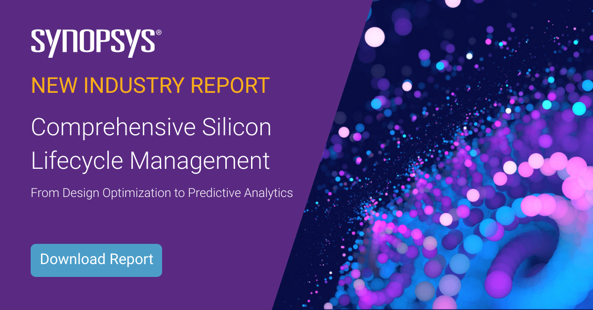 Synopsys's tweet photo. What can help optimize chip designs, speed time-to-market, predict failures &amp; increases device longevity?  Comprehensive #SiliconLifecycleManagement – Download the new Global Semiconductor Industry Report by @MoorInsStrat. https://t.co/0rgYA8WyYd

#innovation #technology https://t.co/n9uxdse0HL