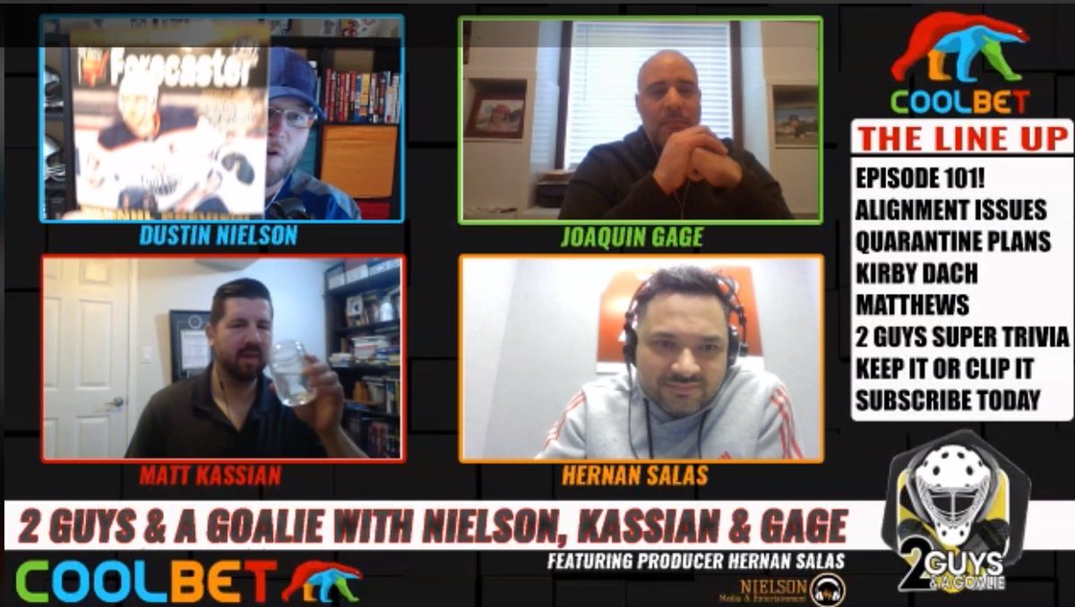 2guysandagoalie's tweet photo. Episode 101 - Mistletoe Landmines Now Up!
Hotel Quarantine, Unhappy teams, Dach, #SuperTrivia #KeppItorClipIt #NHl #Oilers #Yeg
Presented by @CoolbetCanada
🎧https://t.co/7HvrNyIUBR https://t.co/ev5M4x3cSo
