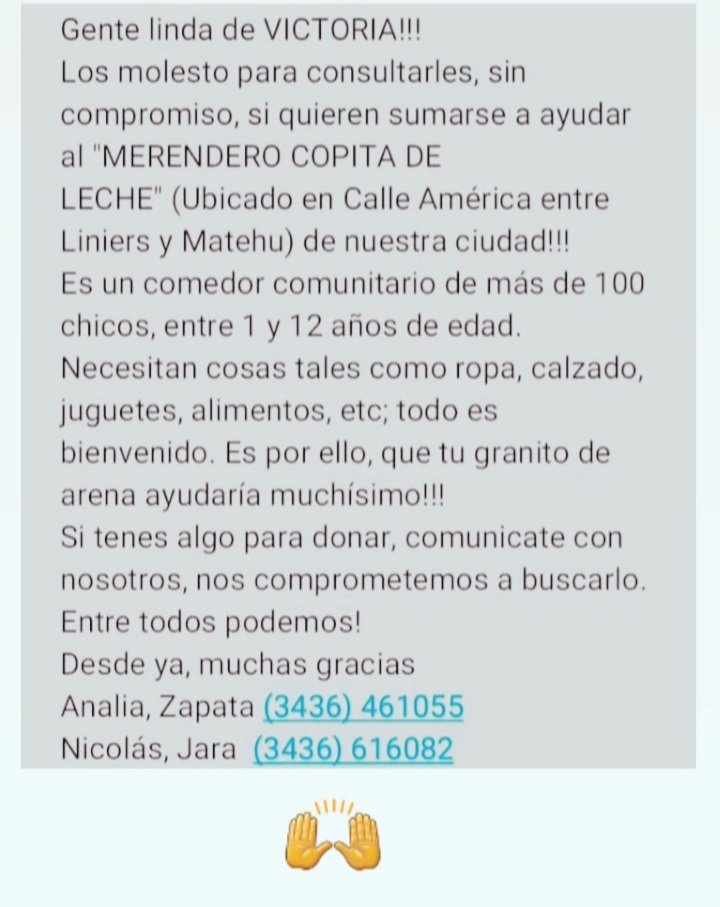 Analiaz13's tweet photo. Por favor compartan y ayuden que de verdad necesitan mucho!!! Si todos ponemos algo se junta muchísimo..🙂🙌 https://t.co/Xhym6JkO6h