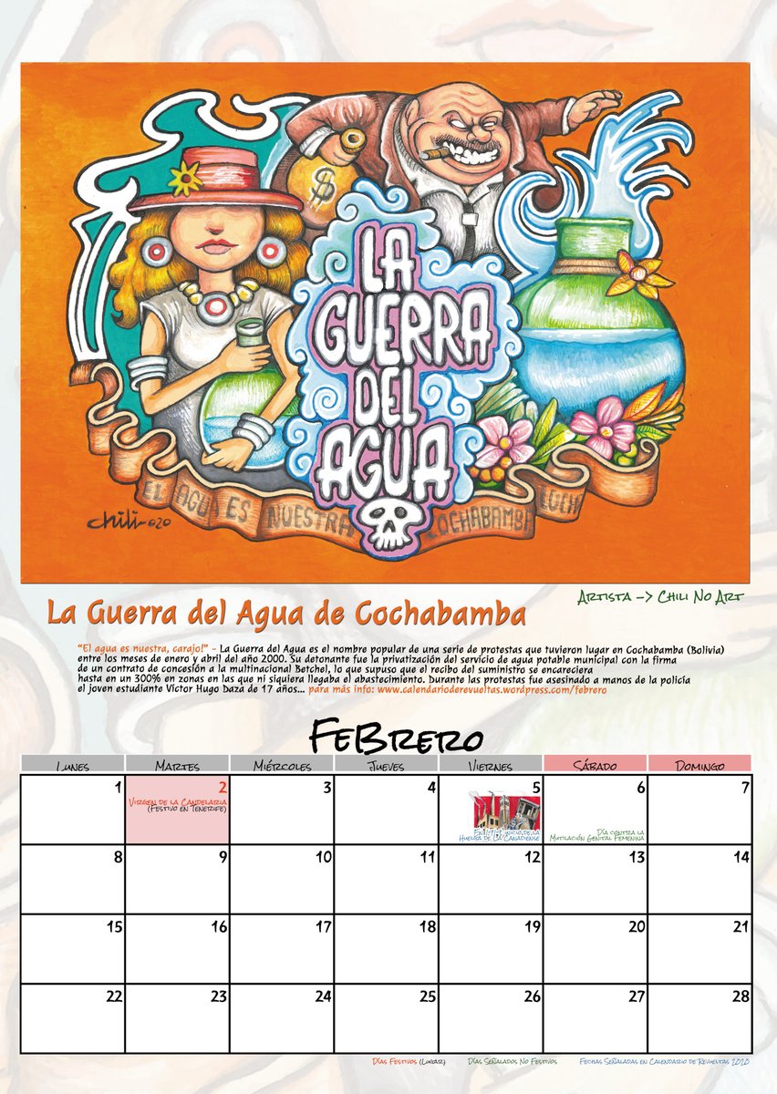 Os presentamos #Febrero2021 -> #LaGuerradelAgua de #Cochabamba