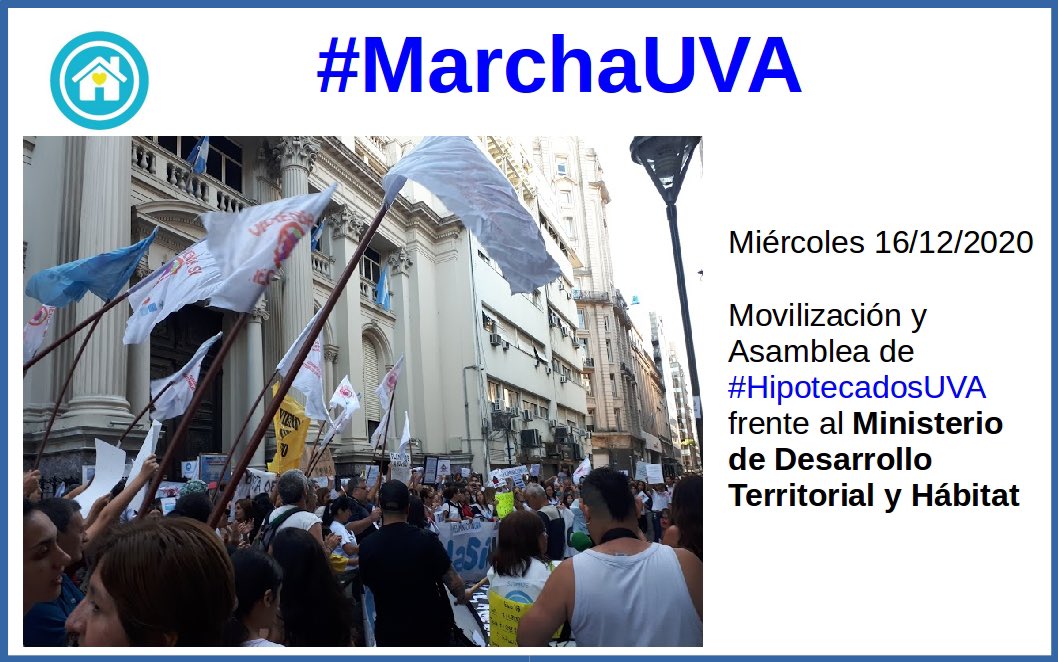 sanltortosa's tweet photo. #MarchaUva de los #HipotecadosUVA porque lo único que queremos #poderpagar nuestras casas! @jorgeferraresi @MinHabitatAR @alferdez @CFKArgentina @SantiCafiero @SergioMassa @BancoCentral_AR @Procrear @BCRAusuarios https://t.co/mbbHDpSeWD