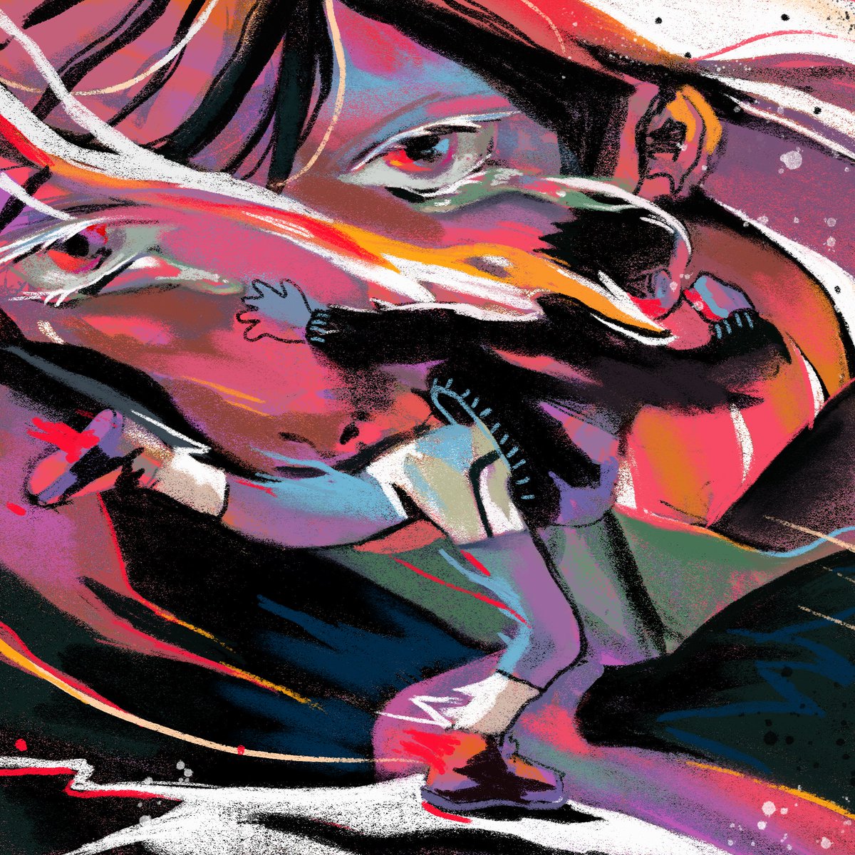 RachelJWallis's tweet photo. I keep forgetting to post on here as well, here’s some recent personal illustrations 💥✨☄️☀️ https://t.co/Ae1qitROvw