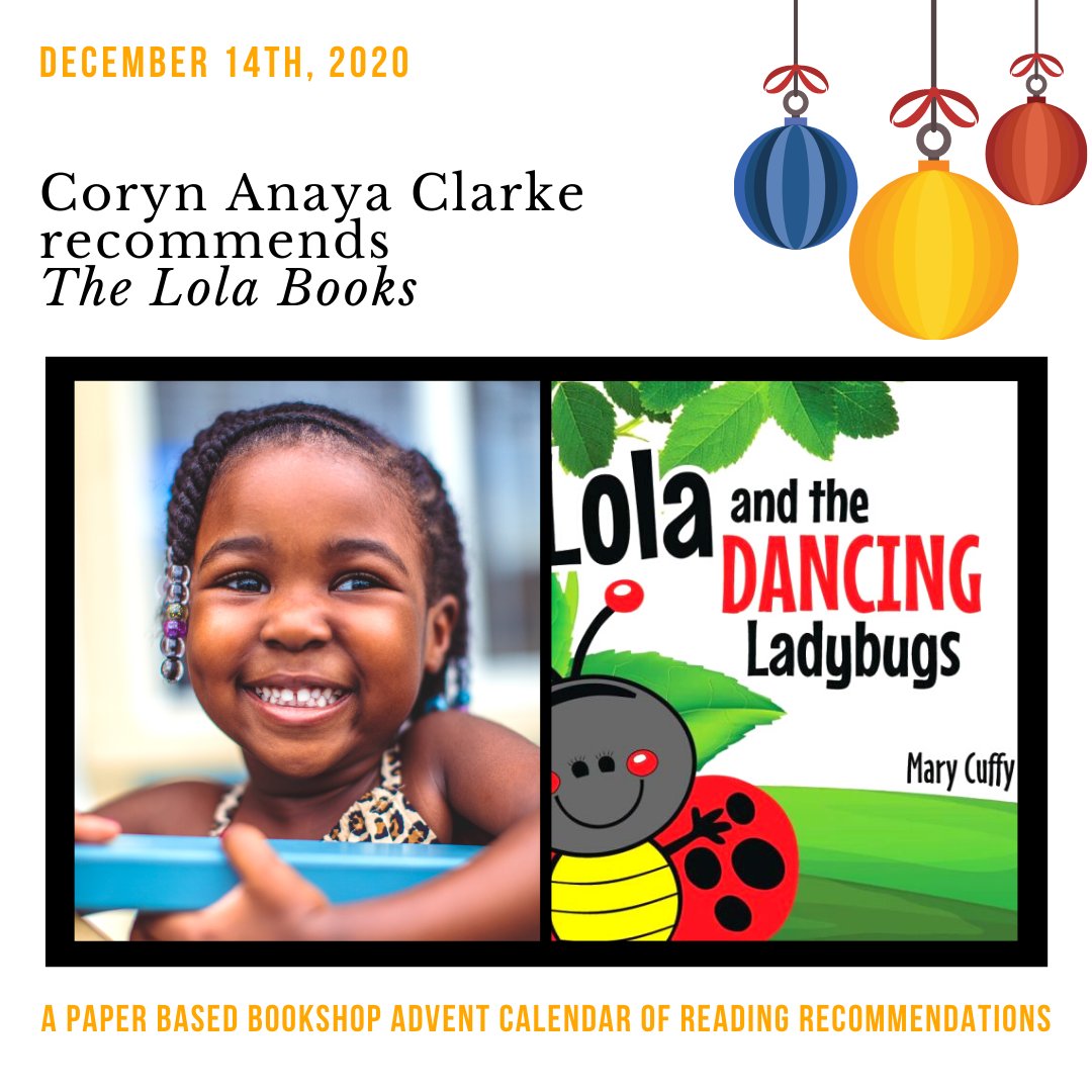 paperbasedbooks's tweet photo. Day 14 of our #PaperBasedAdvent Calendar!
Coryn Anaya Clarke recommends The Lola Books, by Mary Cuffy!
"She loves to dance, make music and she loves baking too! Lola is a fun ladybug."
Thank you Coryn! Did you know she's the youngest published author in T&T, at 4 years old? π§‘ https://t.co/px2Joz6T8Z