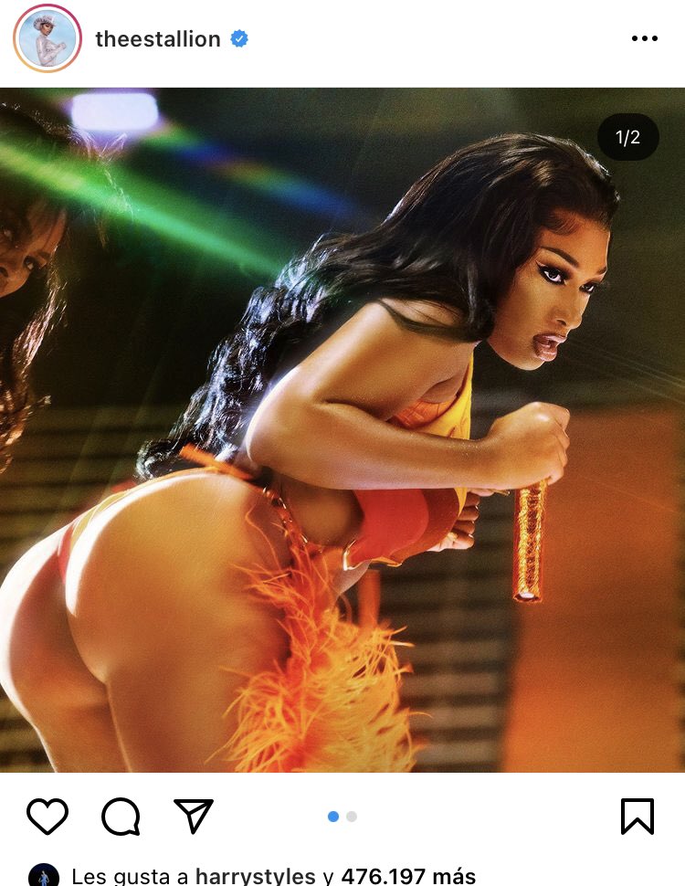 HarryArgentina's tweet photo. Harry le dio like a la publicación de Megan Thee Stallion en Instagram 💗 https://t.co/EX7DHnouis