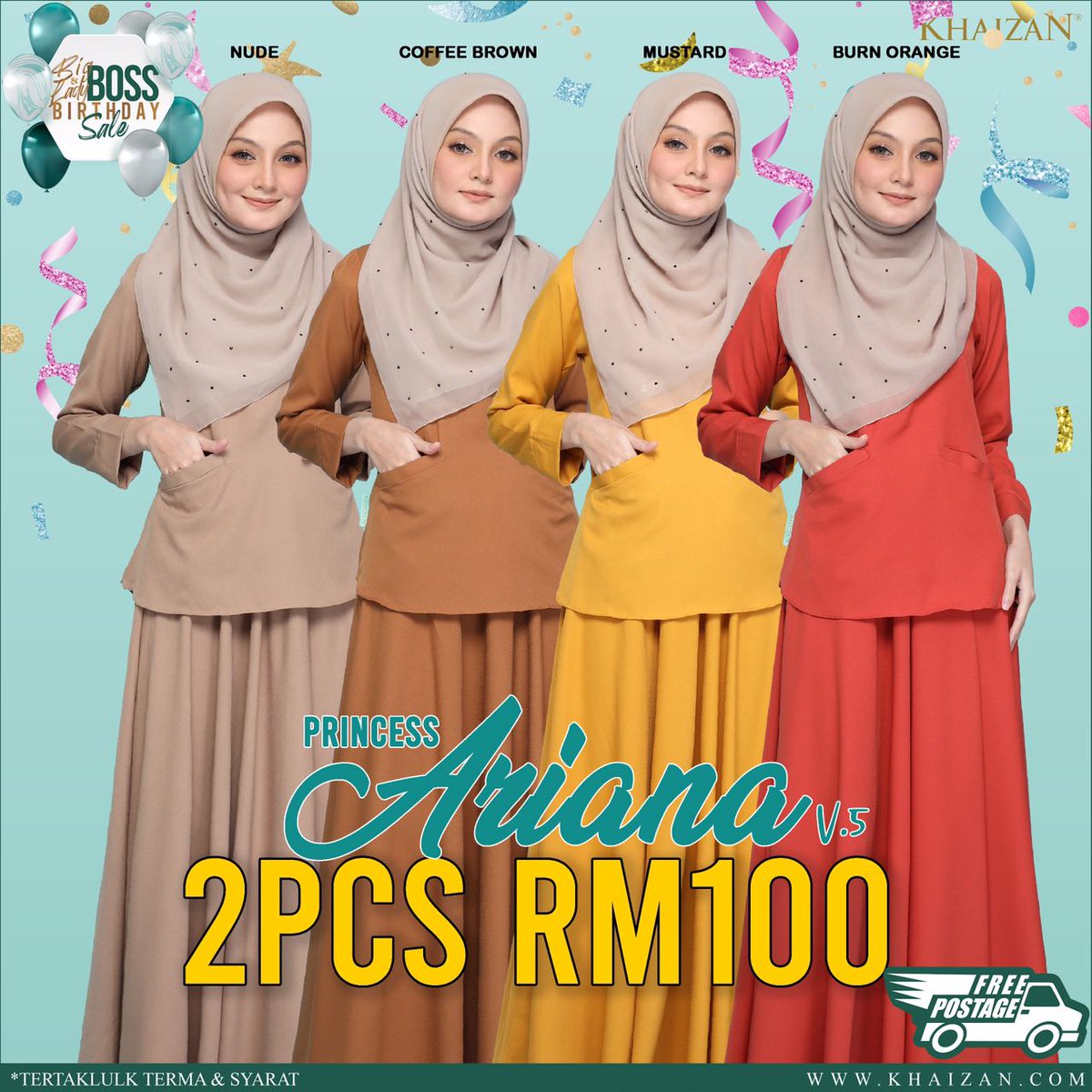 Dstylishta's tweet photo. 🎁Birthday Boss Sale❗

👸Princess Ariana
2pcs RM100 &amp; FREE POSTAGE💥

❤️ GRAB SEKARANG❗

https://t.co/lGzjYvHElG https://t.co/cf2Fzx19X3