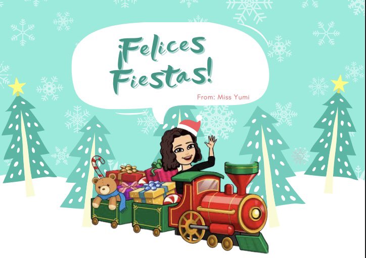 umecsi's tweet photo. Hola I am Yumi Chassagne, I teach Spanish at Cunningham MS at SP my favorite holiday song is “feliz navidad” and my students prefer “the jingle bell rock”. #HashtagHolidays @CCISDIT https://t.co/OGYuEUdMZp