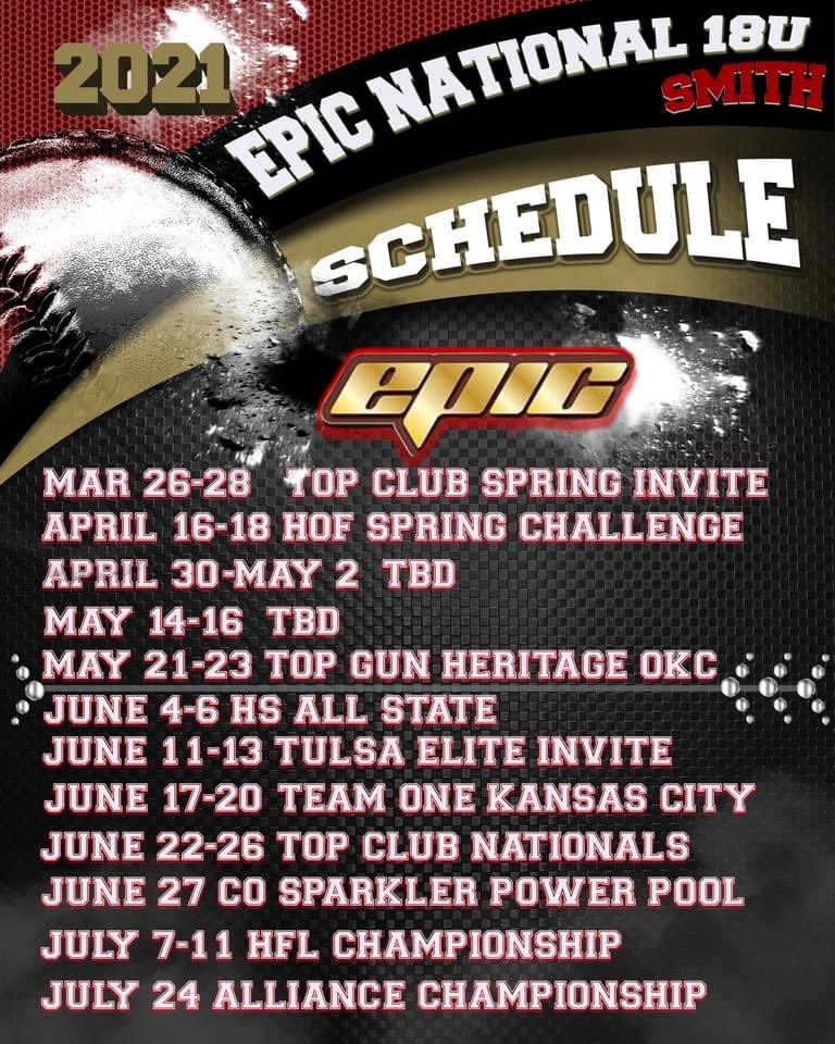 Here’s our Spring and Summer 2021 Schedule!