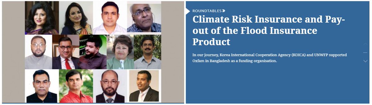 AmarnathGiriraj's tweet photo. @dailystarnews organized roundtable among experts on climate insurance. Agricultural insurance offers protection against climate shocks, helping them to avoid financial losses and to build greater resilience @IWMI_ https://t.co/ZAktBf99Cg https://t.co/fEHQB2mPxV