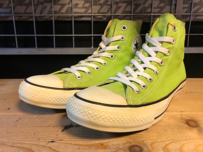 Green Light高円寺 おすすめ Converse All Star Colors Hi ライムグリーン Used Size 27 5 ７９８０ 税込 09年発売 廃盤カラー コンバース100周年モデル 明るいライムグリーンを落とし込んだクラシカルな限定カラーのオールスターです