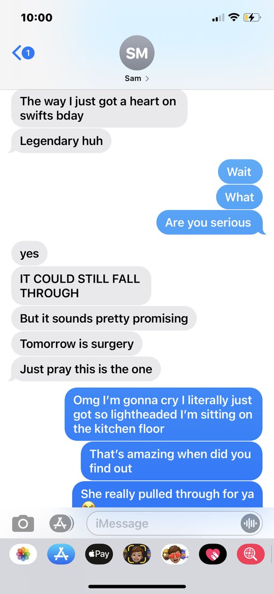 springHOLLY's tweet photo. .@samanthaaaline is currently in surgery receiving the heart transplant that shes awaited since she was born Sam is Taylor Swifts #1 fan &amp; it would mean the absolute world to her if she woke up from surgery with a message from Taylor who is her biggest inspiration! @taylorswift13 https://t.co/5NMh9hfvAl