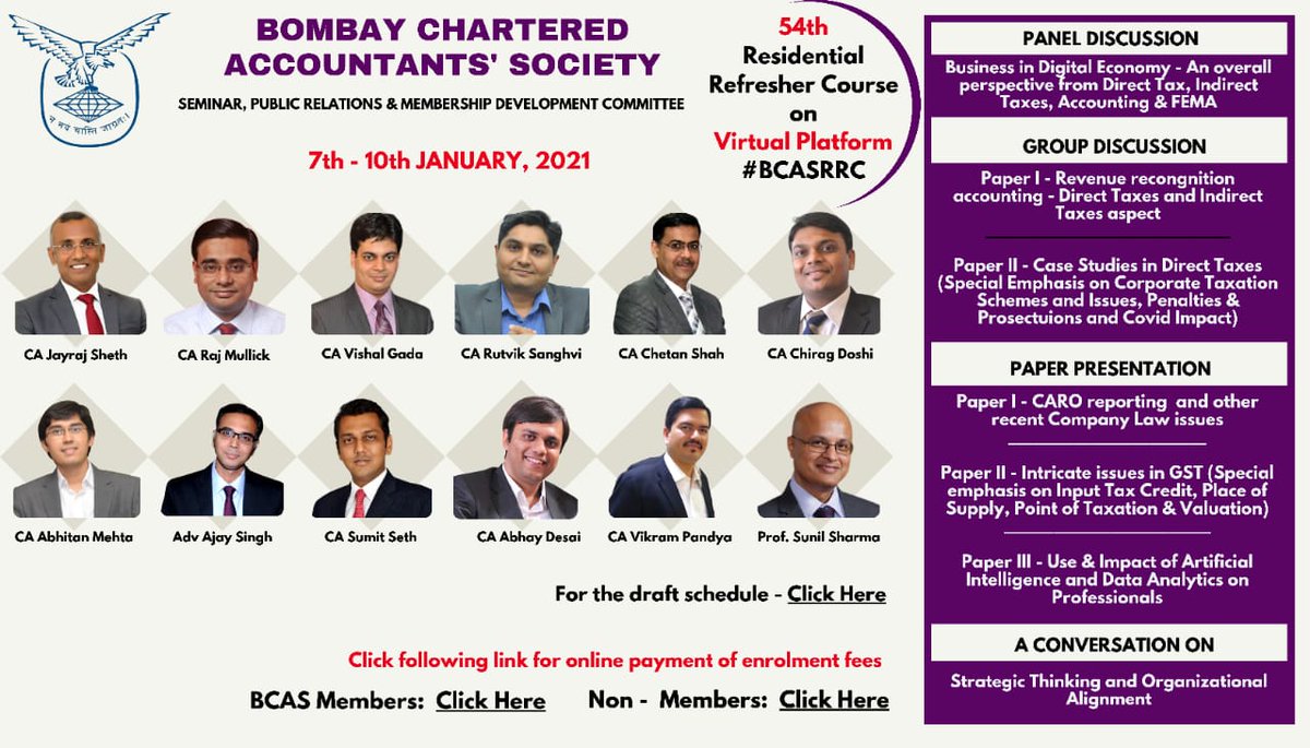 bcasglobal's tweet photo. Enrol to the 54th #BCASRCC 

For Enrolment, visit 🔜

For BCAS Members  https://t.co/z91k0jZB3o
For Non Members -  https://t.co/WbUiVzPxTs

Details: https://t.co/3ntIX6Xsna https://t.co/FgwqYCTaDg