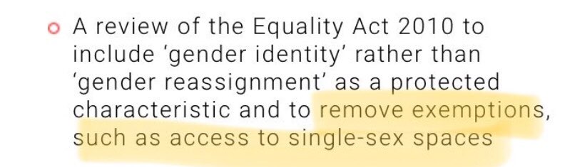 Note that Stonewall are on record campaigning to attach women’s rights to single sex spaces? The sort of thing Men’s Rights Activists would do. 
