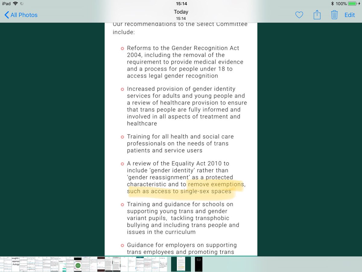 Note that Stonewall are on record campaigning to attach women’s rights to single sex spaces? The sort of thing Men’s Rights Activists would do. 
