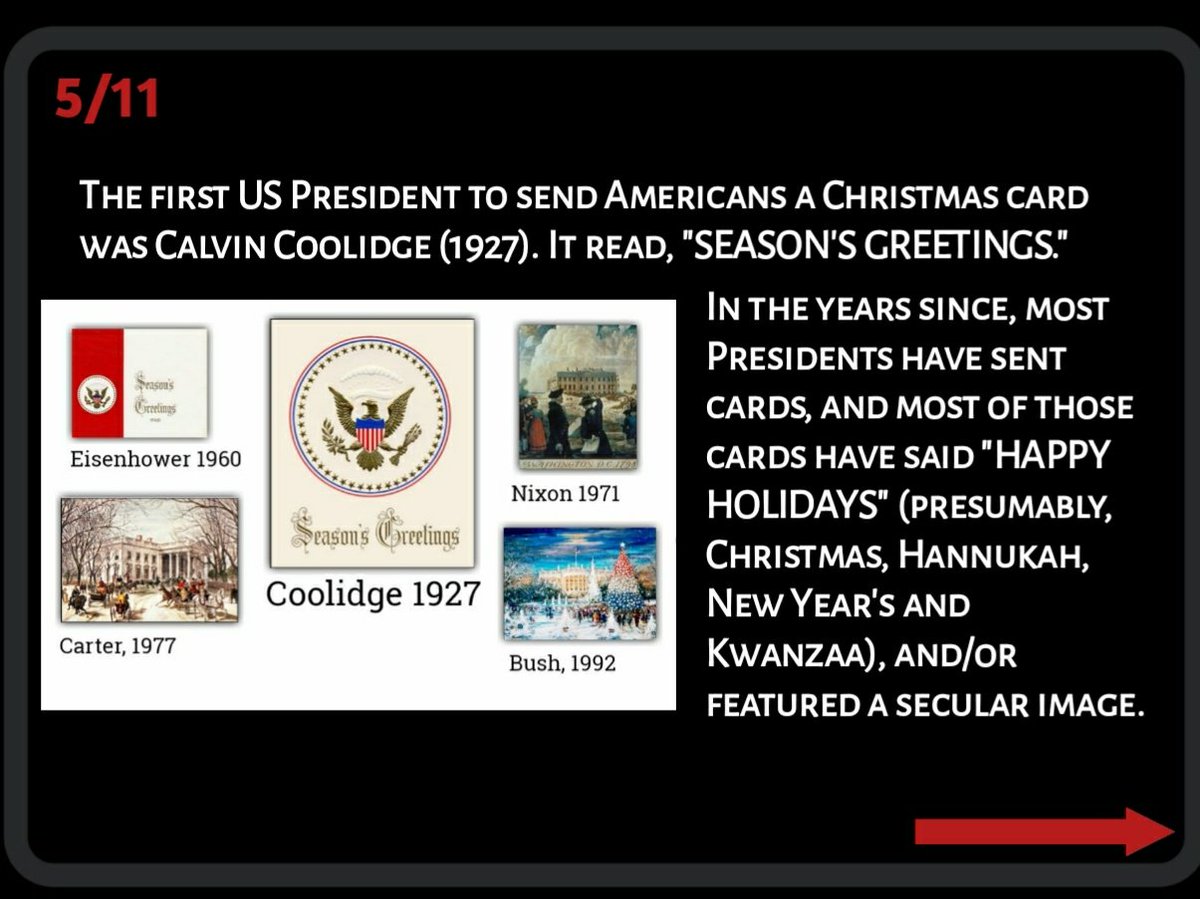 ❺ POTUS holiday cards...
