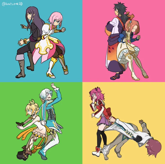 #テイルズ25周年 お祝いに過去絵をぺたり。 