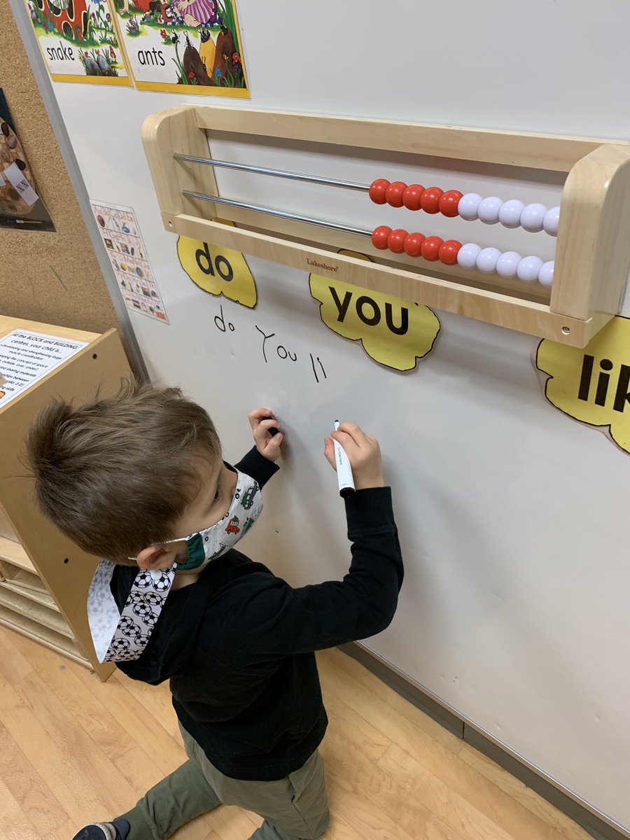 Dancer_2881's tweet photo. Landon asked “Do you like Pikachu and Squirtle?” He used popcorn words and a letter chart as guidance. Andrew, today’s superstar determined yes had the most and no had the least. https://t.co/Gdt7CTjrOK