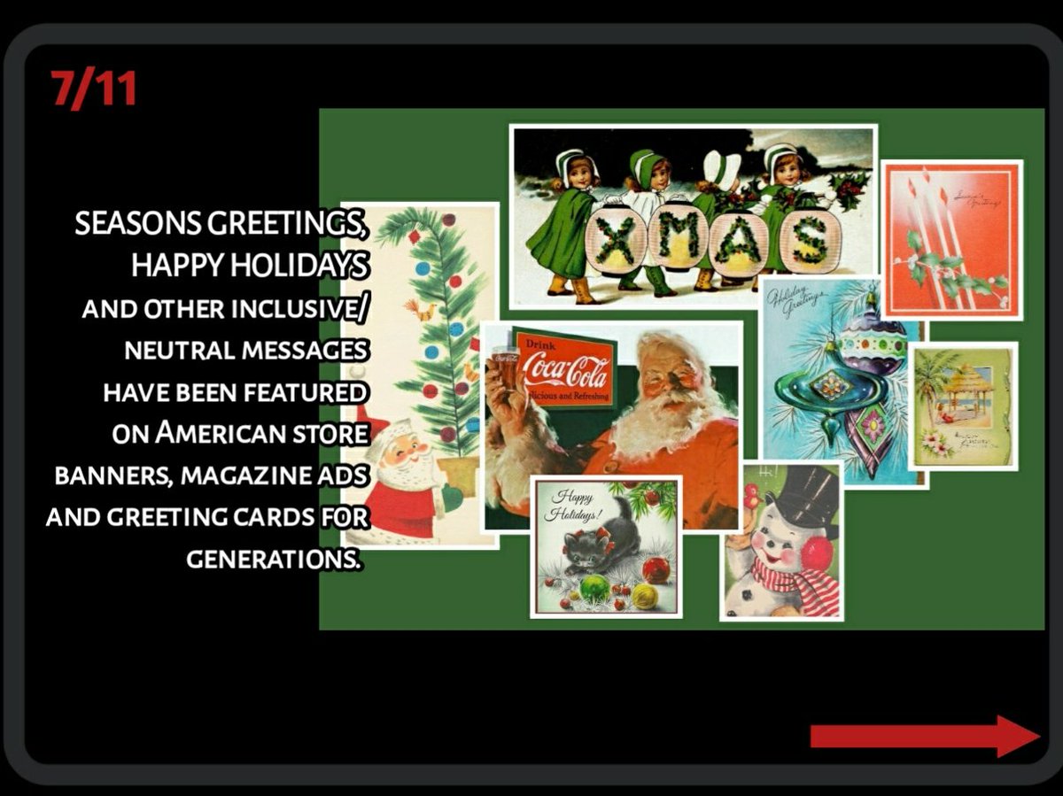 ❼ Secular greetings as far as the eye could see...