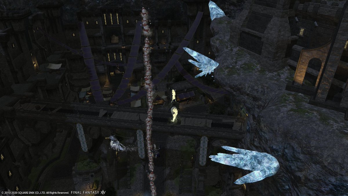 witchhery's tweet photo. #snowmantower #ffxiv Snowman tower in Mordhonna xD what a view to see xD https://t.co/RwlO8M8taA