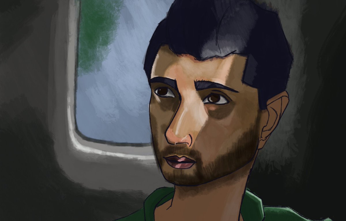 mangocat97's tweet photo. #RizAhmed #illustration https://t.co/zOYUXdW1Hw
