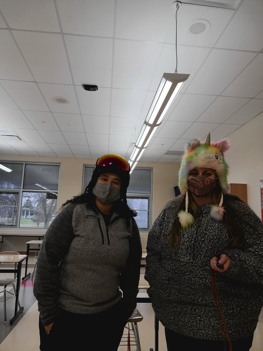Winter gear day with your favorite 8th grade intervention specialists #spirtweek @gms_anderson