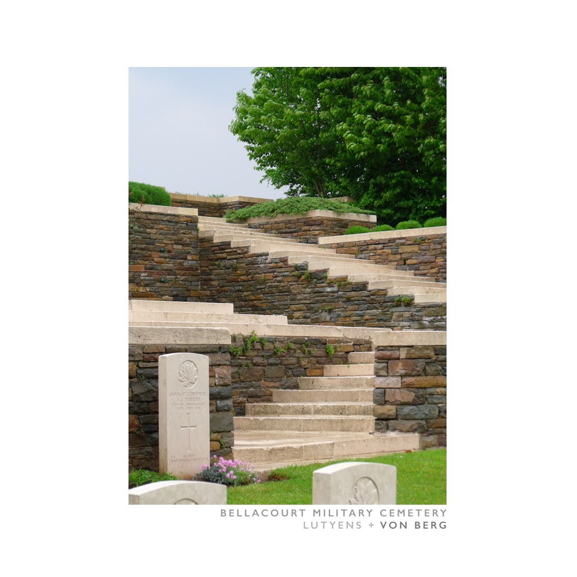 StepsBellacourt Military CemeteryDesigned by Lutyens + Von Berg #ww1  #architecture  #CWGC