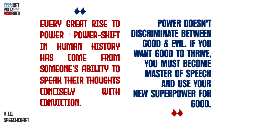 MojoBook's tweet image. Speak your thoughts concisely with conviction.
 Power don't discriminate.
#getyourmojoback