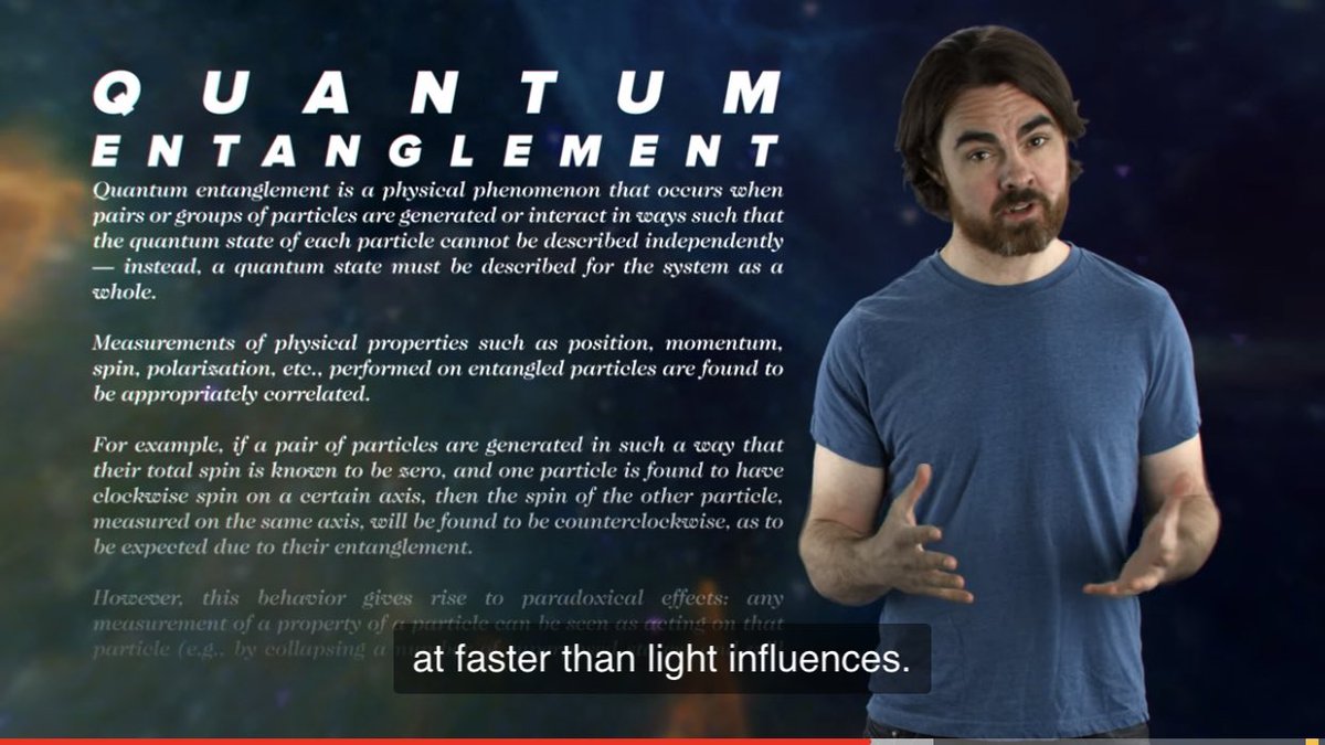 6) I know quantum entanglement is super complex. But first you have to learn about quantum tunneling which is also faster than speed of light. But here  @PBSSpaceTime discusses quantum entanglement is faster than light. 