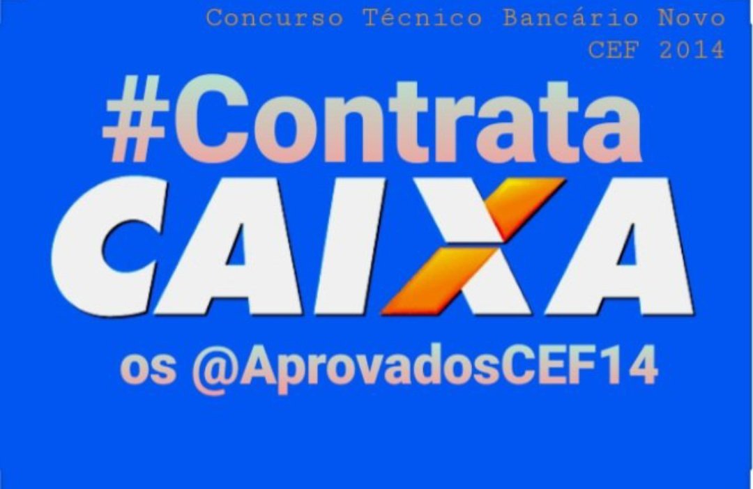 Hellen36112387's tweet photo. O banco de todos os brasileiros precisa urgentemente de mais empregados.
Convoquem os aprovados do concurso CEF 2014.

@AprovadosCEF14
#ContrataCaixa @fenaefederacao
#caixatem 
#MaisContratacoesMenosFilas https://t.co/13nV5qRAlU