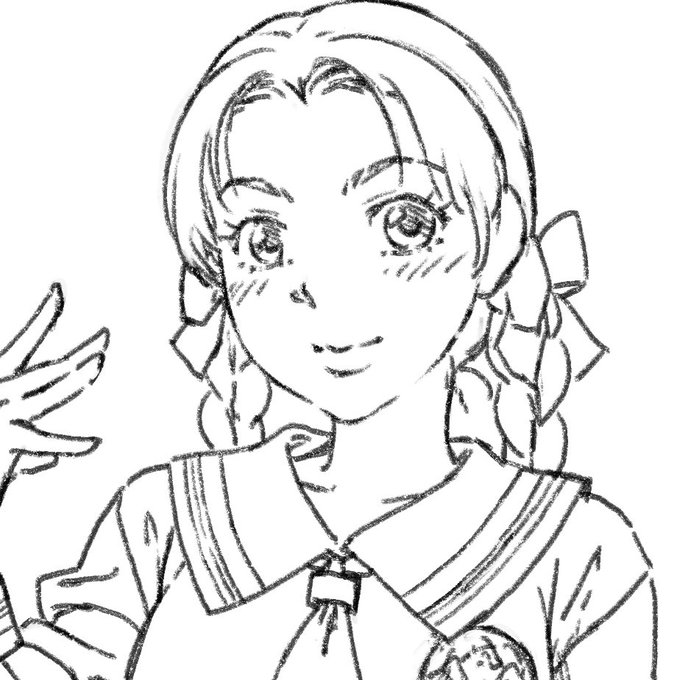 ミッション系お嬢様学校の性奴隷学園的なものを前に構想して描いたラフ 