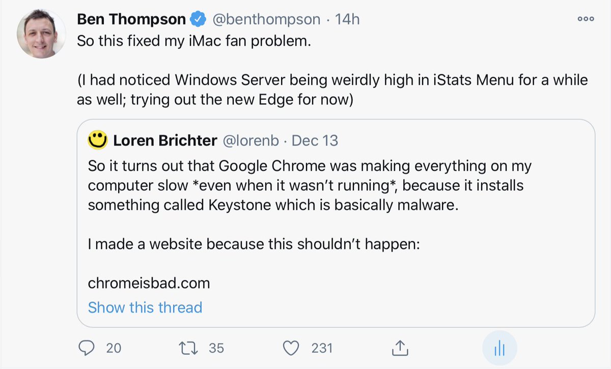 Ben Thompson tweet media