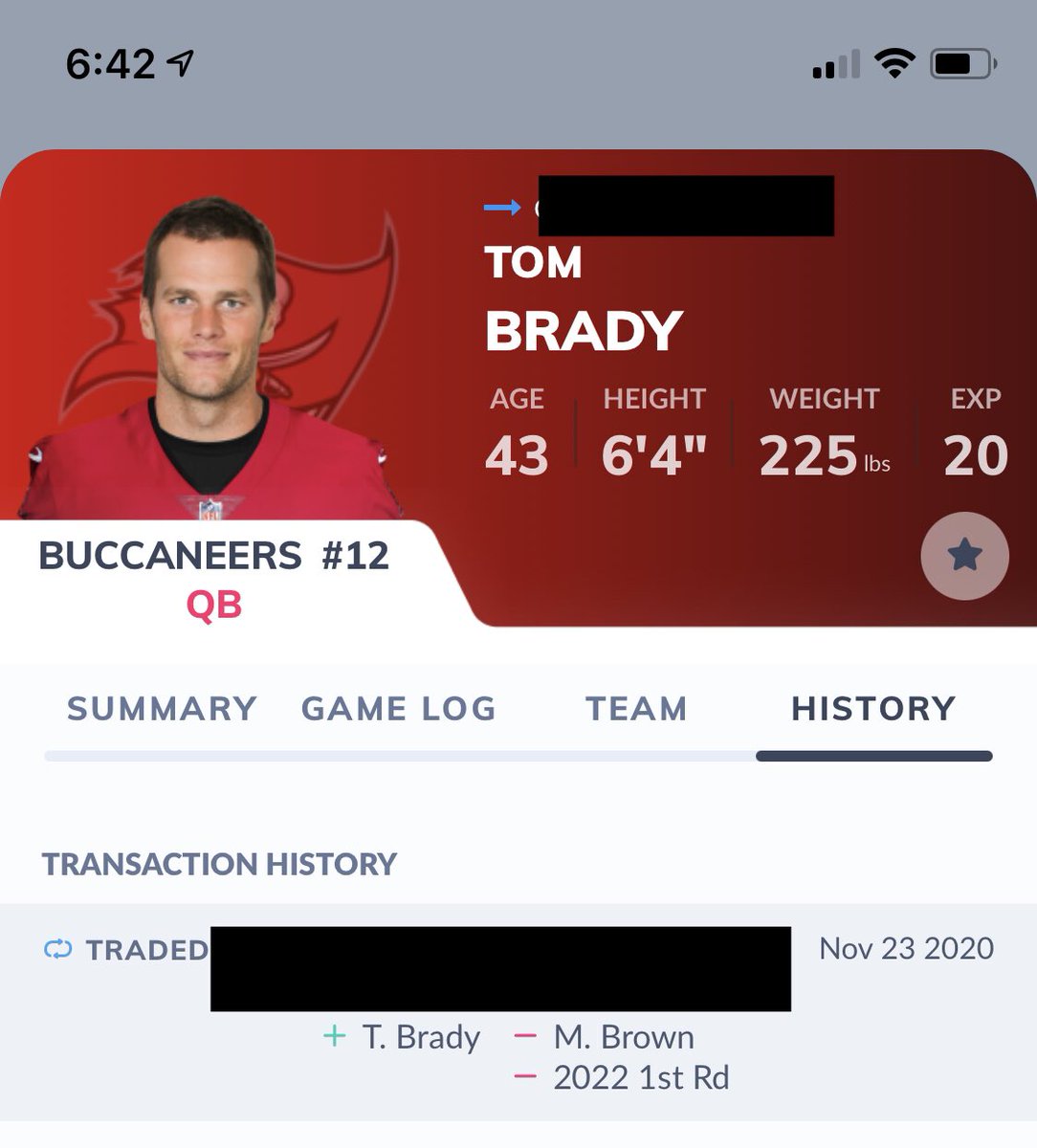 TradeFantasy's tweet photo. Fantasy is a tough space for trade addicts....Tampa Tom for the Dynasty playoff push... Hollywood and a first...1st round exit https://t.co/EaECXheGGR
