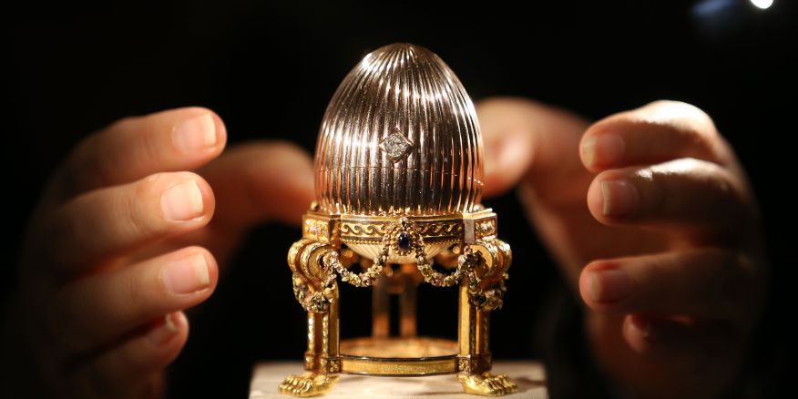 The egg was lost for many years, but was rediscovered in 2012. The rediscovery of this egg was announced publicly and covered in many news stories in 2014. It's property of an unidentified private collector.