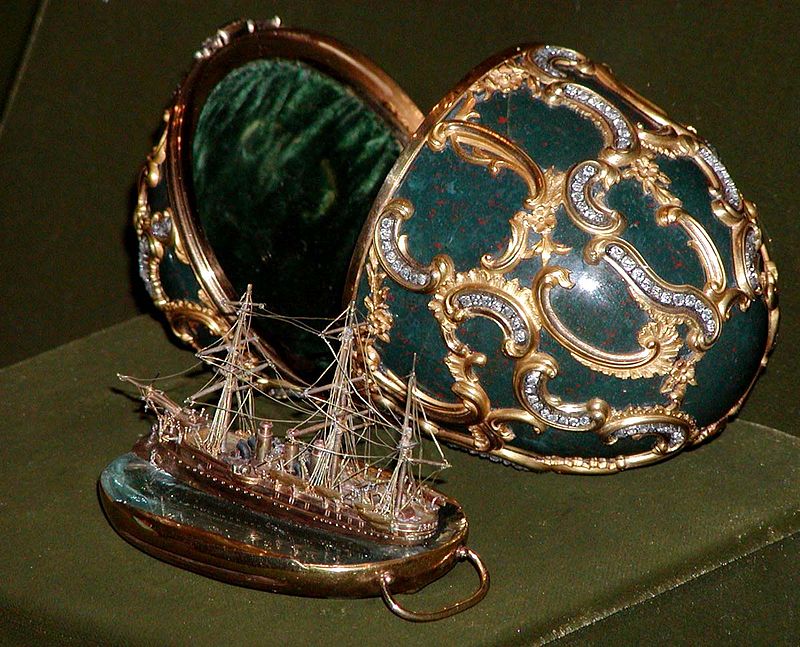 The Memory of Azov (or the Azova Egg) is a jewelled Easter egg made under the supervision of Peter Carl Fabergé in 1891 for Tsar Alexander III of Russia